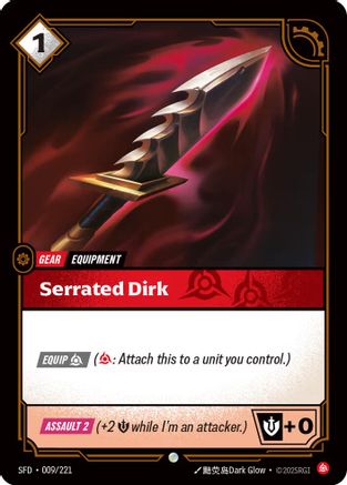 Serrated Dirk (009/221) - Riftbound - [Spiritforged]