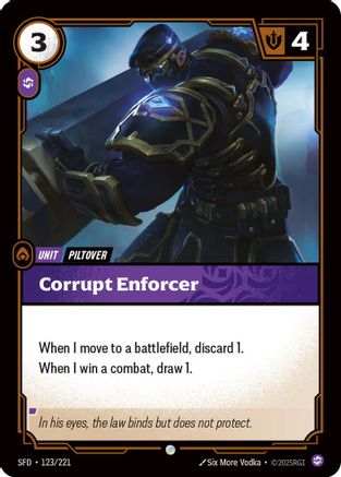 Corrupt Enforcer (123/221) - Riftbound - [Spiritforged]