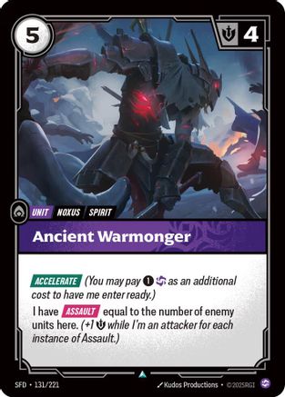 Ancient Warmonger (131/221) - Riftbound - [Spiritforged]