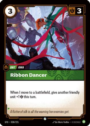 Ribbon Dancer (038/221) - Riftbound - [Spiritforged] Foil