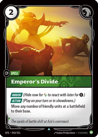 Emperor's Divide (043/221) - Riftbound - [Spiritforged] Foil