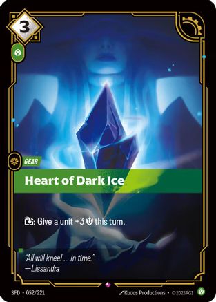 Heart of Dark Ice (052/221) - Riftbound - [Spiritforged] Foil