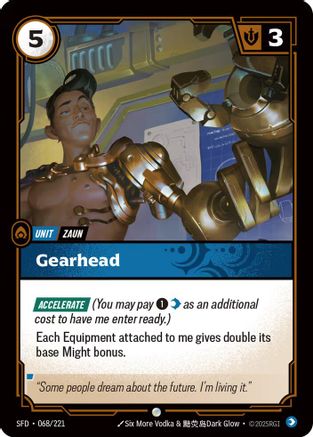 Gearhead (068/221) - Riftbound - [Spiritforged] Foil