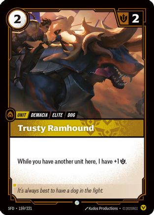 Trusty Ramhound (159/221) - Riftbound - [Spiritforged] Foil