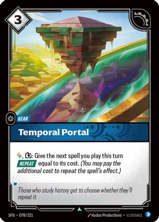 Temporal Portal (078/221) - Riftbound - [Spiritforged] Foil