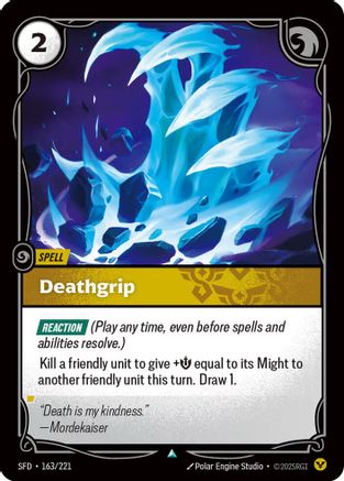 Deathgrip (163/221) - Riftbound - [Spiritforged] Foil