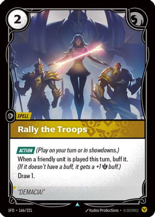 Rally the Troops (166/221) - Riftbound - [Spiritforged] Foil