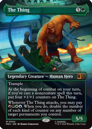 The Thing (Borderless)  [Commander: Marvel Super Heroes]