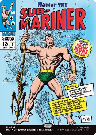 Namor The Sub-Mariner (Borderless)  [Marvel Super Heroes] Foil