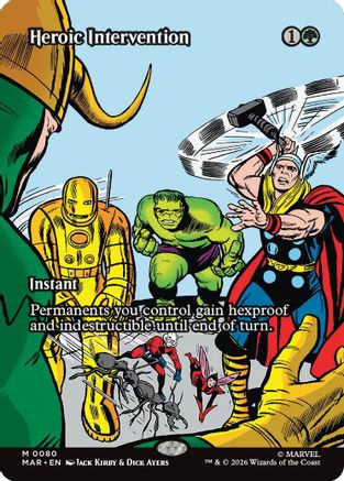 Heroic Intervention (0080) (Borderless)  [Marvel Universe Eternal-Legal]
