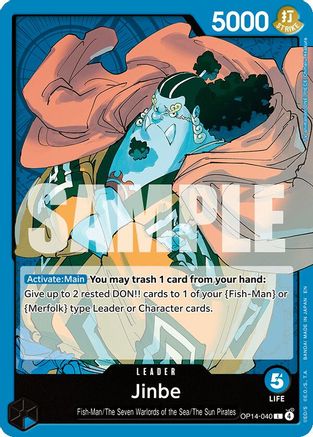 Jinbe - OP14-040 (OP14-040) - [The Azure Sea's Seven]
