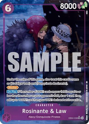 Rosinante & Law (Alternate Art) (EB04-038) - [The Azure Sea's Seven] Foil