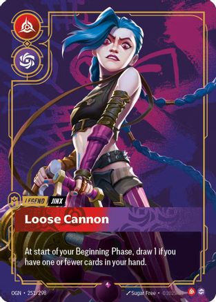 Jinx - Loose Cannon (Metal) (251/298) - Riftbound - [Riftbound Organized Play Promotional Cards] Foil