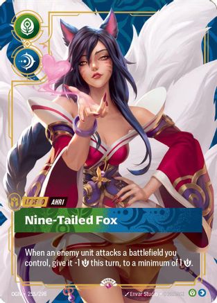 Ahri - Nine-Tailed Fox (Metal) (255/298) - Riftbound - [Riftbound Organized Play Promotional Cards] Foil