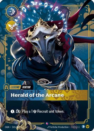 Viktor - Herald of the Arcane (Metal) (265/298) - Riftbound - [Riftbound Organized Play Promotional Cards] Foil