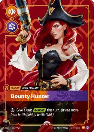 Miss Fortune - Bounty Hunter (Metal) (267/298) - Riftbound - [Riftbound Organized Play Promotional Cards] Foil