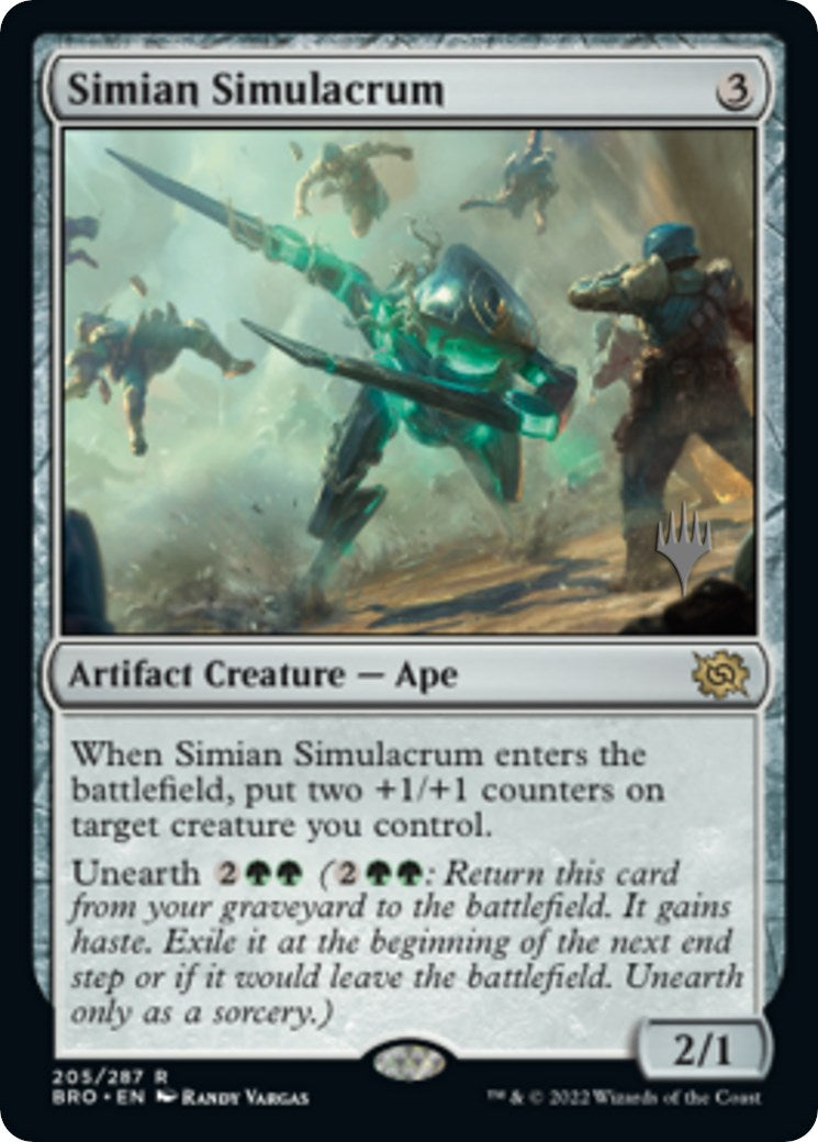 Simian Simulacrum (Promo Pack) [The Brothers' War Promos] Foil