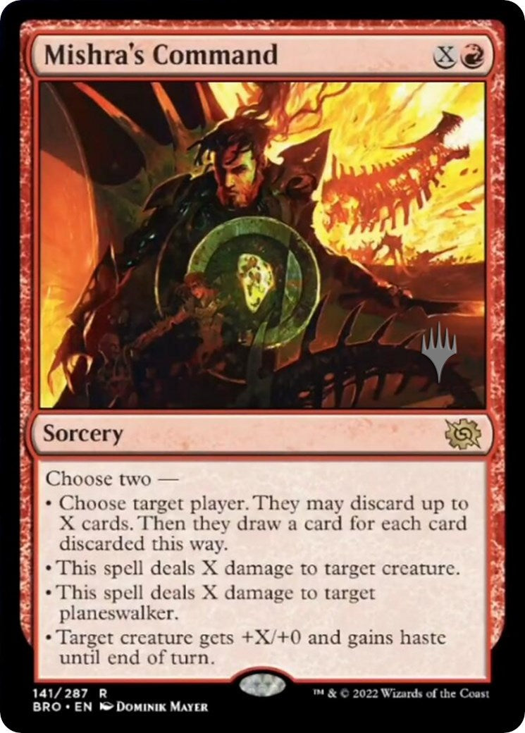 Mishra's Command (Promo Pack) [The Brothers' War Promos] Foil