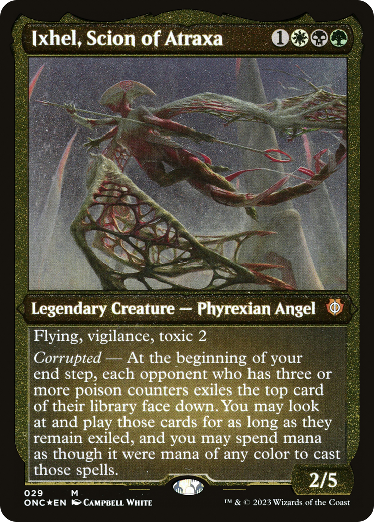 Ixhel, Scion of Atraxa  [Phyrexia: All Will Be One Commander] Etched Foil