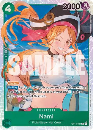 Nami (OP14-031) - [The Azure Sea's Seven] Foil