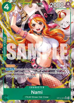 Nami (Alternate Art) (OP14-031) - [The Azure Sea's Seven] Foil