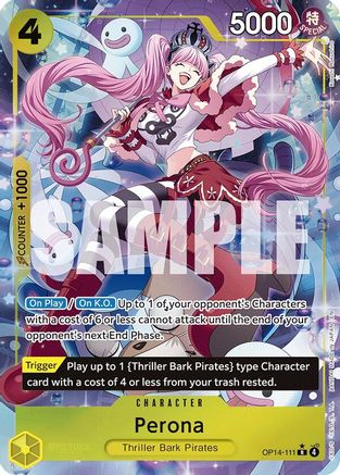 Perona - OP14-111 (Alternate Art) (OP14-111) - [The Azure Sea's Seven] Foil