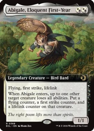 Abigale, Eloquent First-Year (Extended Art)  [Lorwyn Eclipsed]
