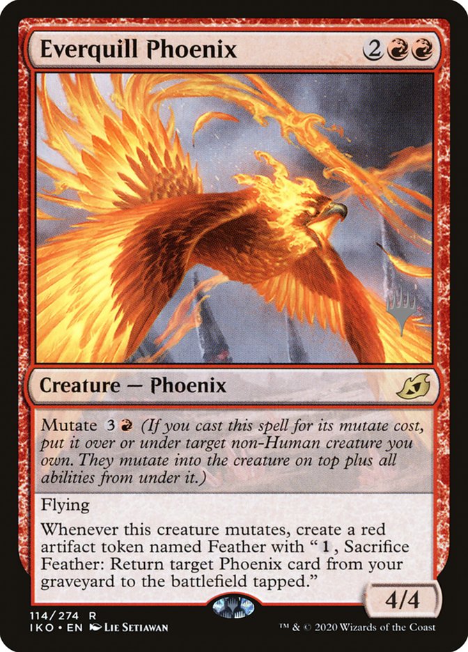 Everquill Phoenix (Promo Pack) [Ikoria: Lair of Behemoths Promos] Foil