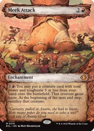 Meek Attack (0319) (Showcase)  [Lorwyn Eclipsed] Foil