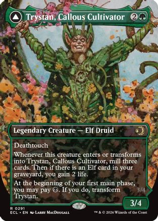 Trystan, Callous Cultivator (Borderless)  [Lorwyn Eclipsed] Foil
