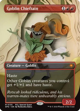Goblin Chieftain (Borderless)  [Special Guests] Foil