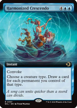 Harmonized Crescendo (Extended Art)  [Lorwyn Eclipsed]