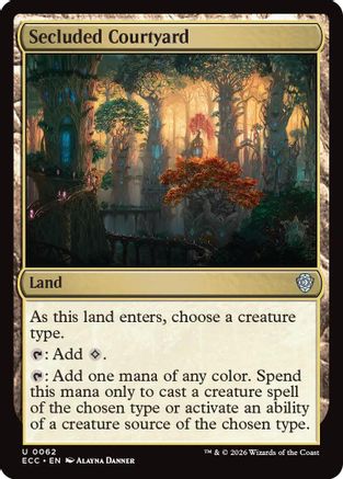 Secluded Courtyard  [Commander: Lorwyn Eclipsed]