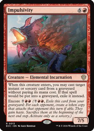 Impulsivity  [Commander: Lorwyn Eclipsed]