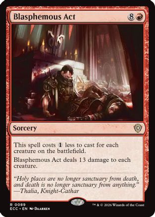 Blasphemous Act  [Commander: Lorwyn Eclipsed]