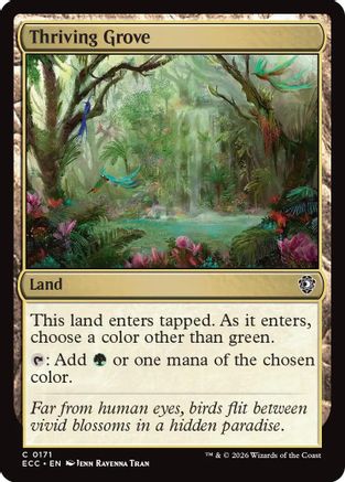 Thriving Grove  [Commander: Lorwyn Eclipsed]