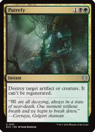 Putrefy  [Commander: Lorwyn Eclipsed]