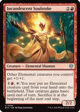 Incandescent Soulstoke  [Commander: Lorwyn Eclipsed]