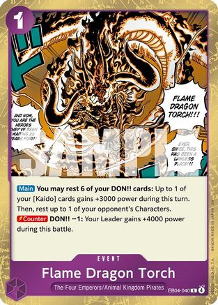 Flame Dragon Torch (EB04-040) - [The Azure Sea's Seven] Foil