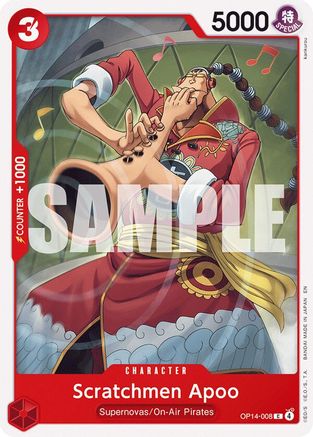 Scratchmen Apoo (OP14-008) - [The Azure Sea's Seven]