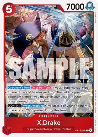 X.Drake (OP14-016) - [The Azure Sea's Seven] Foil