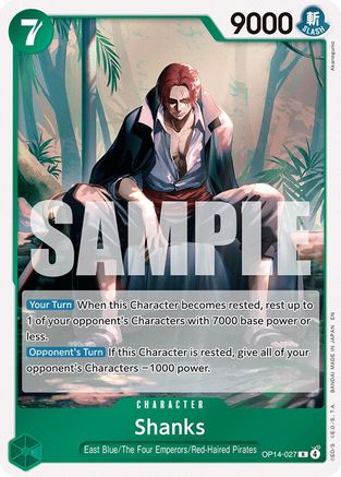 Shanks (OP14-027) - [The Azure Sea's Seven] Foil