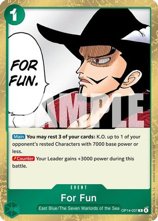 For Fun (OP14-037) - [The Azure Sea's Seven] Foil