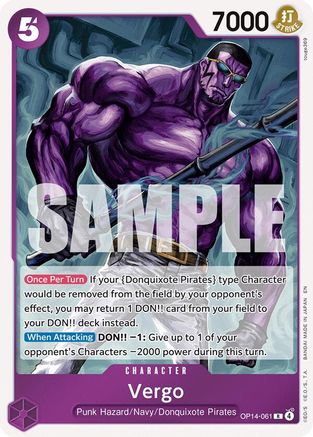 Vergo (OP14-061) - [The Azure Sea's Seven] Foil