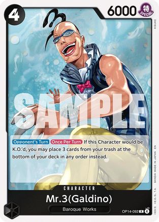 Mr.3(Galdino) (OP14-092) - [The Azure Sea's Seven] Foil