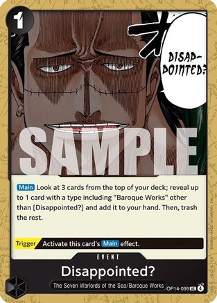 Disappointed? (OP14-099) - [The Azure Sea's Seven]