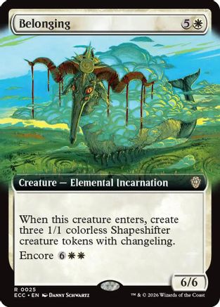 Belonging (Extended Art)  [Commander: Lorwyn Eclipsed]