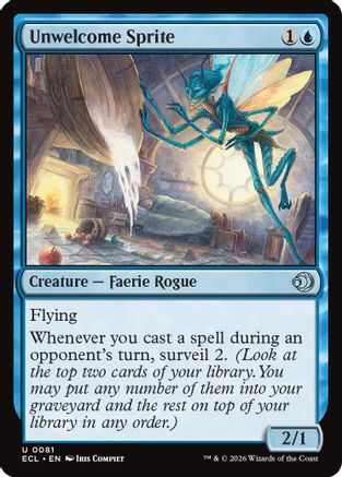 Unwelcome Sprite  [Lorwyn Eclipsed]