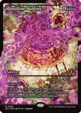 Bloodline Bidding (Showcase)  [Lorwyn Eclipsed] Foil