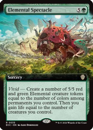 Elemental Spectacle (Extended Art)  [Commander: Lorwyn Eclipsed] Foil